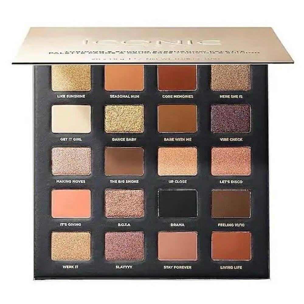 NEW Iconic London Treat Yourself Eyeshadow Palette 20 Shade Pastel Glam Beauty